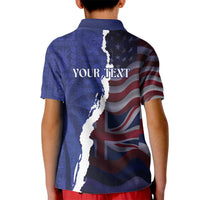 Personalized Hawaii Statehood Day Kid Polo Shirt 66th Anniversary - Polynesian Pride