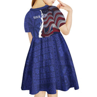 Personalized Hawaii Statehood Day Kid Short Sleeve Dress 66th Anniversary LT14 - Polynesian Pride