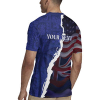 Personalized Hawaii Statehood Day Rugby Jersey 66th Anniversary LT14 - Polynesian Pride