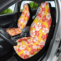 Yellow Hawaii Hibiscus Car Seat Cover Tropical Flowers Seamless Pattern LT14 - Polynesian Pride