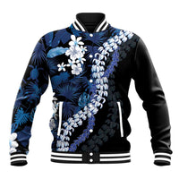 Polu Aloha Hawaii Lei Baseball Jacket Tropical Flowers Elegant Vibe - Polynesian Pride