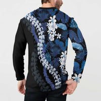 Polu Aloha Hawaii Lei Button Sweatshirt Tropical Flowers Elegant Vibe - Polynesian Pride