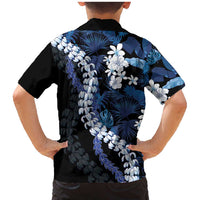 Polu Aloha Hawaii Lei Family Matching Mermaid Dress and Hawaiian Shirt Tropical Flowers Elegant Vibe - Polynesian Pride