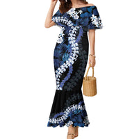 Polu Aloha Hawaii Lei Family Matching Mermaid Dress and Hawaiian Shirt Tropical Flowers Elegant Vibe - Polynesian Pride