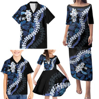 Polu Aloha Hawaii Lei Family Matching Puletasi and Hawaiian Shirt Tropical Flowers Elegant Vibe - Polynesian Pride