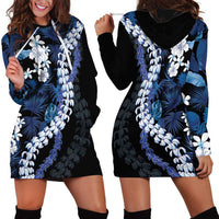 Polu Aloha Hawaii Lei Hoodie Dress Tropical Flowers Elegant Vibe - Polynesian Pride