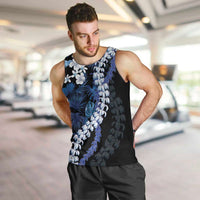 Polu Aloha Hawaii Lei Men Tank Top Tropical Flowers Elegant Vibe - Polynesian Pride