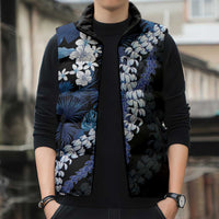 Polu Aloha Hawaii Lei Sleeveless Puffer Jacket Tropical Flowers Elegant Vibe - Polynesian Pride