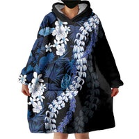 Polu Aloha Hawaii Lei Wearable Blanket Hoodie Tropical Flowers Elegant Vibe - Polynesian Pride