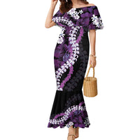 Poni Aloha Hawaii Lei Family Matching Mermaid Dress and Hawaiian Shirt Tropical Flowers Elegant Vibe - Polynesian Pride