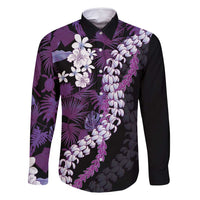 Poni Aloha Hawaii Lei Family Matching Summer Maxi Dress and Hawaiian Shirt Tropical Flowers Elegant Vibe - Polynesian Pride