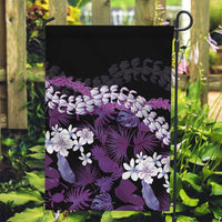 Poni Aloha Hawaii Lei Garden Flag Tropical Flowers Elegant Vibe - Polynesian Pride