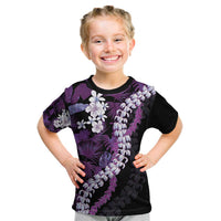 Poni Aloha Hawaii Lei Kid T Shirt Tropical Flowers Elegant Vibe - Polynesian Pride