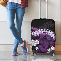 Poni Aloha Hawaii Lei Luggage Cover Tropical Flowers Elegant Vibe LT14 - Polynesian Pride
