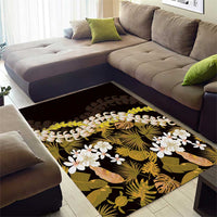 Kula Aloha Hawaii Lei Area Rug Tropical Flowers Elegant Vibe - Polynesian Pride