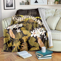 Kula Aloha Hawaii Lei Blanket Tropical Flowers Elegant Vibe - Polynesian Pride