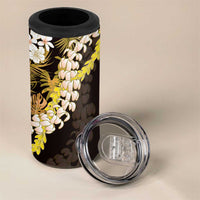 Kula Aloha Hawaii Lei 4 in 1 Can Cooler Tumbler Tropical Flowers Elegant Vibe LT14 - Polynesian Pride