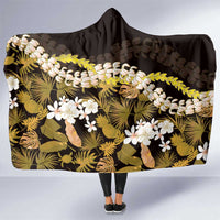 Kula Aloha Hawaii Lei Hooded Blanket Tropical Flowers Elegant Vibe - Polynesian Pride