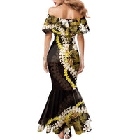 Kula Aloha Hawaii Lei Mermaid Dress Tropical Flowers Elegant Vibe - Polynesian Pride