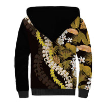 Kula Aloha Hawaii Lei Sherpa Hoodie Tropical Flowers Elegant Vibe - Polynesian Pride