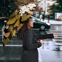 Kula Aloha Hawaii Lei Umbrella Tropical Flowers Elegant Vibe - Polynesian Pride