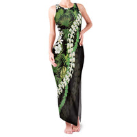 Omaomao Aloha Hawaii Lei Family Matching Tank Maxi Dress and Hawaiian Shirt Tropical Flowers Elegant Vibe - Polynesian Pride