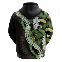 Omaomao Aloha Hawaii Lei Hoodie Tropical Flowers Elegant Vibe - Polynesian Pride