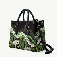Omaomao Aloha Hawaii Lei Leather Bag Tropical Flowers Elegant Vibe LT14 Green - Polynesian Pride