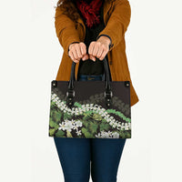 Omaomao Aloha Hawaii Lei Leather Bag Tropical Flowers Elegant Vibe LT14 - Polynesian Pride