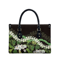 Omaomao Aloha Hawaii Lei Leather Bag Tropical Flowers Elegant Vibe LT14 - Polynesian Pride
