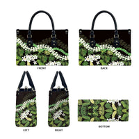 Omaomao Aloha Hawaii Lei Leather Bag Tropical Flowers Elegant Vibe LT14 - Polynesian Pride