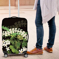 Omaomao Aloha Hawaii Lei Luggage Cover Tropical Flowers Elegant Vibe LT14 Green - Polynesian Pride