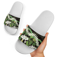 Omaomao Aloha Hawaii Lei Slide Sandals Tropical Flowers Elegant Vibe LT14 - Polynesian Pride