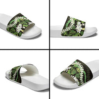 Omaomao Aloha Hawaii Lei Slide Sandals Tropical Flowers Elegant Vibe LT14 - Polynesian Pride