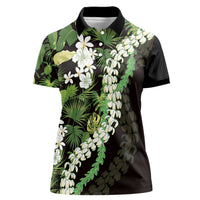 Omaomao Aloha Hawaii Lei Women Polo Shirt Tropical Flowers Elegant Vibe - Polynesian Pride