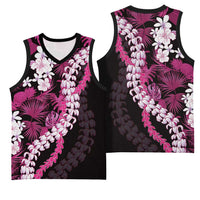 Akala Aloha Hawaii Lei Basketball Jersey Tropical Flowers Elegant Vibe - Polynesian Pride