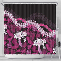 Akala Aloha Hawaii Lei Shower Curtain Tropical Flowers Elegant Vibe - Polynesian Pride
