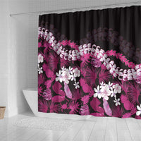 Akala Aloha Hawaii Lei Shower Curtain Tropical Flowers Elegant Vibe - Polynesian Pride