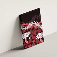 Ulaula Aloha Hawaii Lei Canvas Wall Art Tropical Flowers Elegant Vibe - Polynesian Pride
