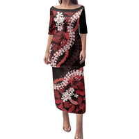 Ulaula Aloha Hawaii Lei Family Matching Puletasi and Hawaiian Shirt Tropical Flowers Elegant Vibe - Polynesian Pride