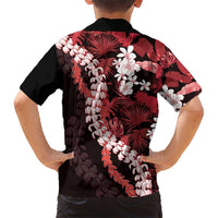 Ulaula Aloha Hawaii Lei Kid Hawaiian Shirt Tropical Flowers Elegant Vibe - Polynesian Pride