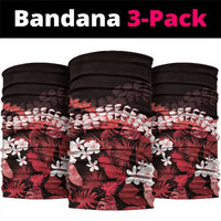 Ulaula Aloha Hawaii Lei Neck Gaiter Tropical Flowers Elegant Vibe LT14 package One Size: 25*50cm Red - Polynesian Pride