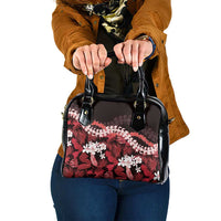 Ulaula Aloha Hawaii Lei Shoulder Handbag Tropical Flowers Elegant Vibe - Polynesian Pride