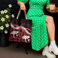 Ulaula Aloha Hawaii Lei Tote Bag Tropical Flowers Elegant Vibe LT14 - Polynesian Pride