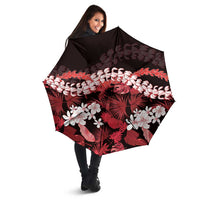 Ulaula Aloha Hawaii Lei Umbrella Tropical Flowers Elegant Vibe - Polynesian Pride