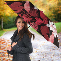 Ulaula Aloha Hawaii Lei Umbrella Tropical Flowers Elegant Vibe - Polynesian Pride
