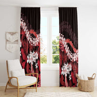 Ulaula Aloha Hawaii Lei Window Curtain Tropical Flowers Elegant Vibe - Polynesian Pride