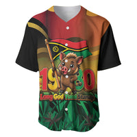 Vanuatu Independence Day Baseball Jersey Chibi Boar Proud To Be A Ni-Van