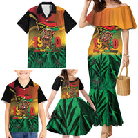Vanuatu Independence Day Family Matching Mermaid Dress and Hawaiian Shirt Chibi Boar Proud To Be A Ni-Van LT14 - Polynesian Pride