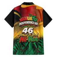 Vanuatu Independence Day Family Matching Tank Maxi Dress and Hawaiian Shirt Chibi Boar Proud To Be A Ni-Van LT14 Dad's Shirt - Long Sleeve Multicolor - Polynesian Pride